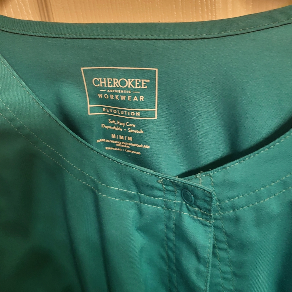 Cherokee Turquoise Workwear Top